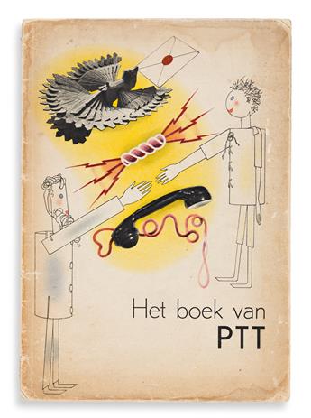 ZWART, PIET. Het Boek van PTT. Leiden, Uitgave: Nederlandsche Rotogravure Mij., 1938.